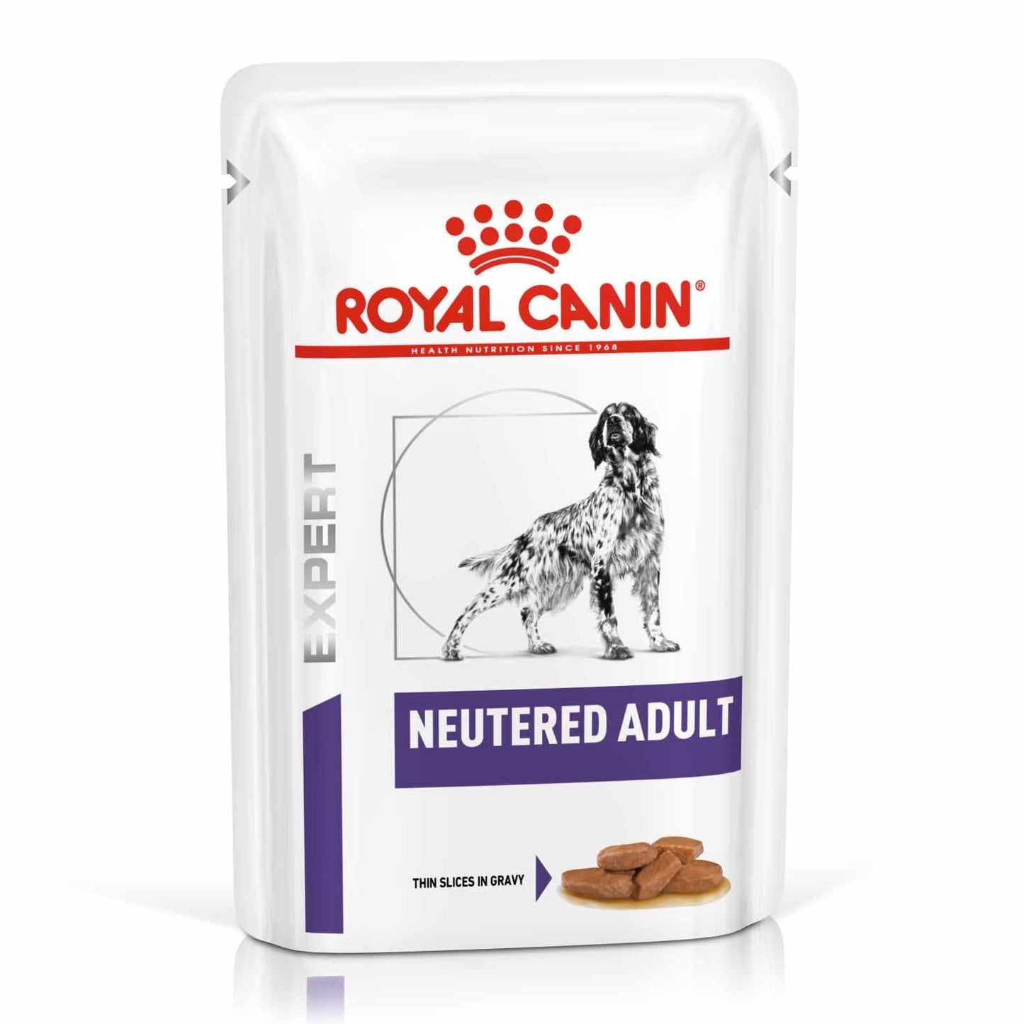 ROYAL CANIN Veterinary Neutered Adult Wet Dog Food In Gravy - 48x100g Pouches