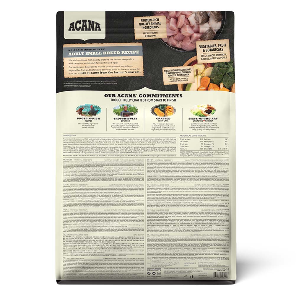 Acana Grain Free Small Breed Adult Dry Dog Food