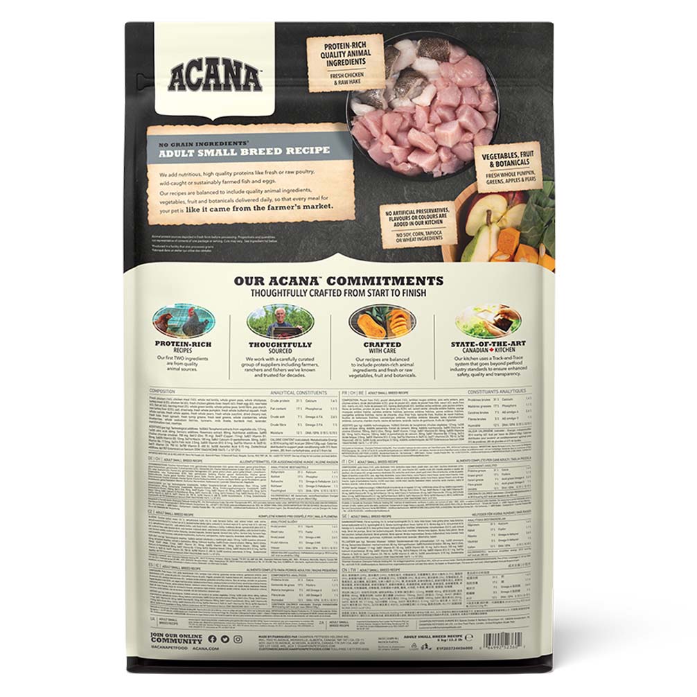 Acana Grain Free Small Breed Adult Dry Dog Food