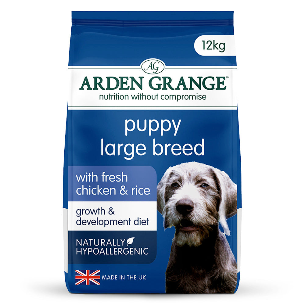 Arden Grange Puppy/Junior Large Breed Dry Dog Food - Chicken & Rice - 12kg