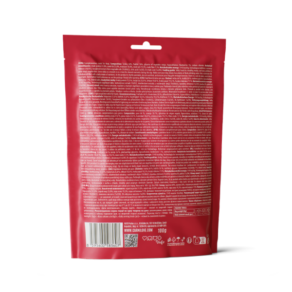 Carnilove Adult Jerky Dog Treats - Turkey & Rabbit Fillets - 100g