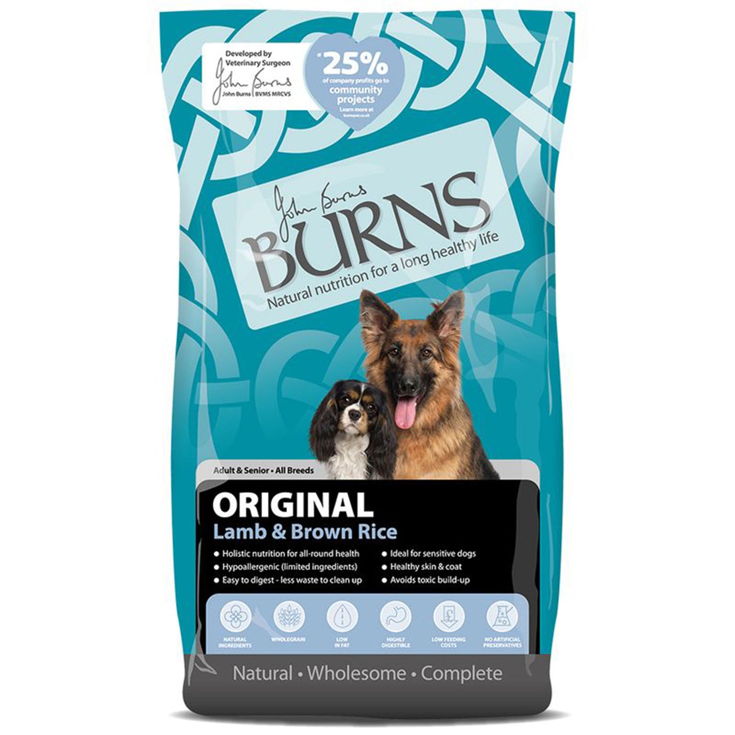 Burns Original Adult Dry Dog Food - Lamb & Brown Rice