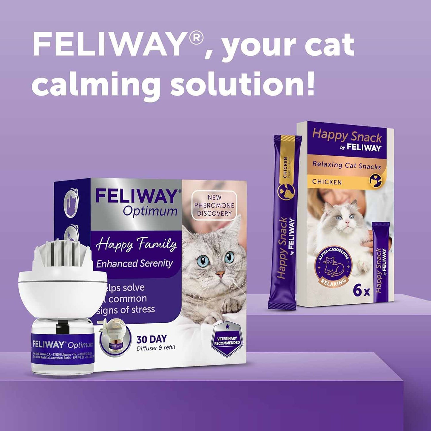 Feliway Optimum Starter Pack (Diffuser & Refill) - 48ml
