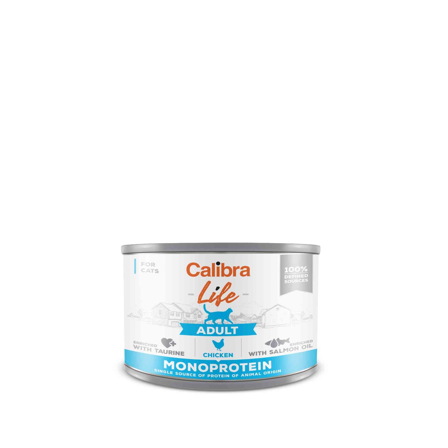 Calibra Life Adult Wet Cat Food - Chicken - 6 x 200g Cans