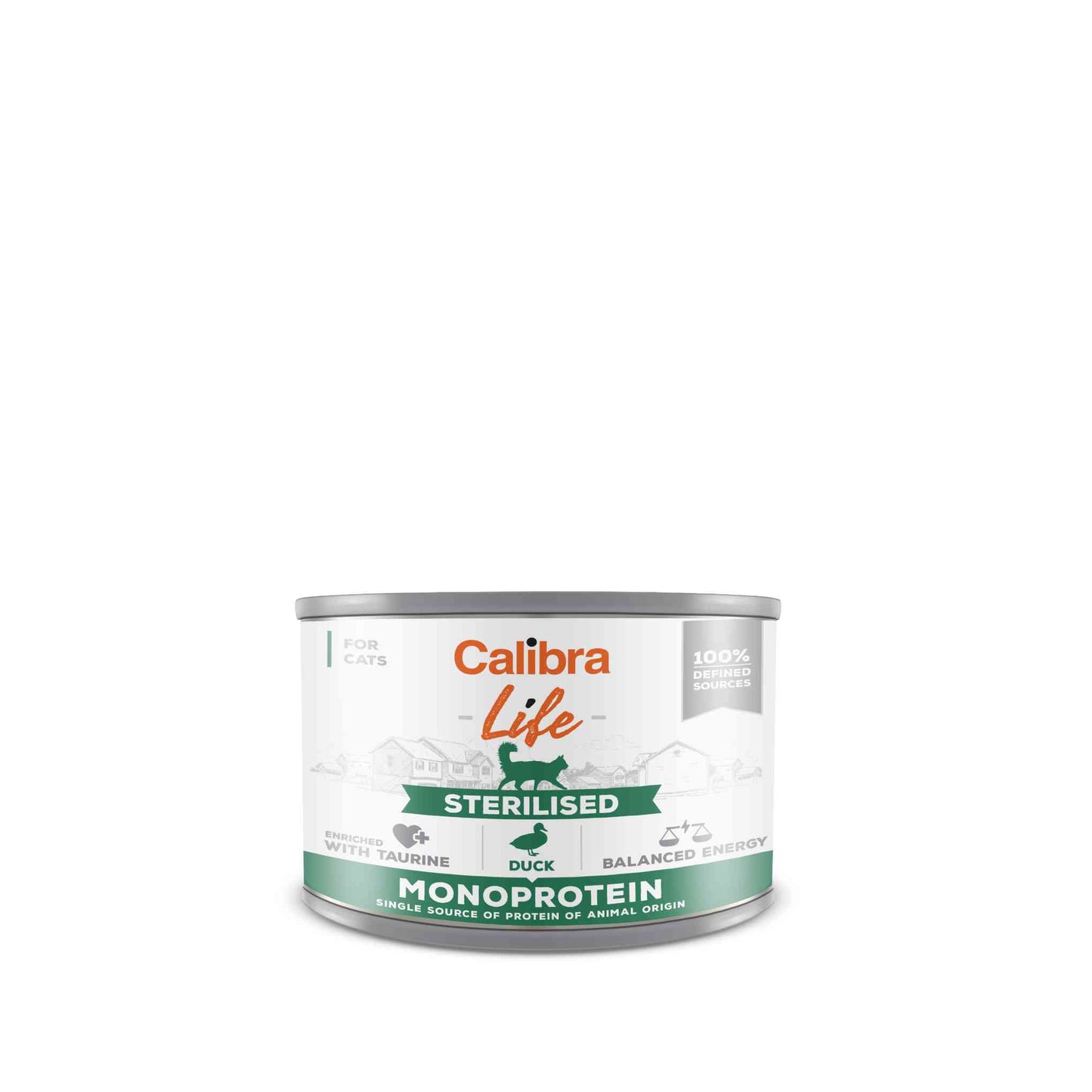 Calibra Life Sterilised Wet Cat Food - Duck - 6 x 200g Cans
