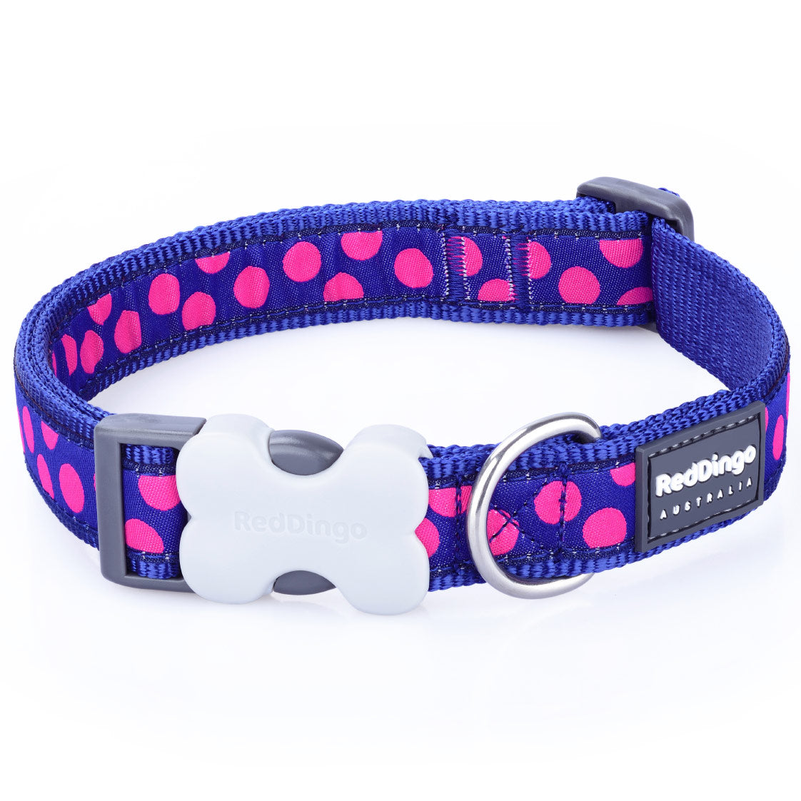 Spots Dog Collar - Blue