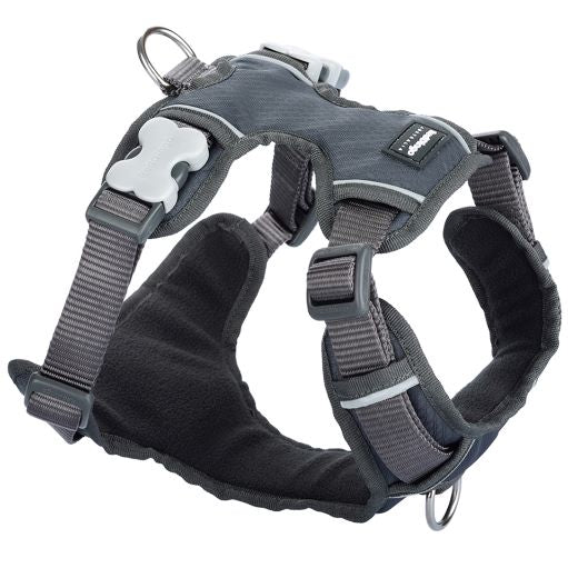 Padded Dog Harness - Grey