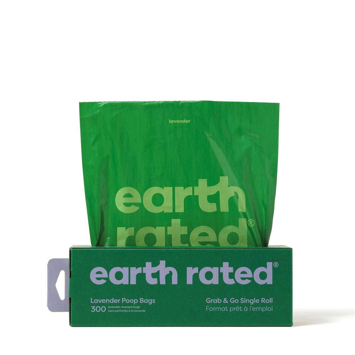 Earth Rated Large Poo Bags - Lavender - 300 Pack