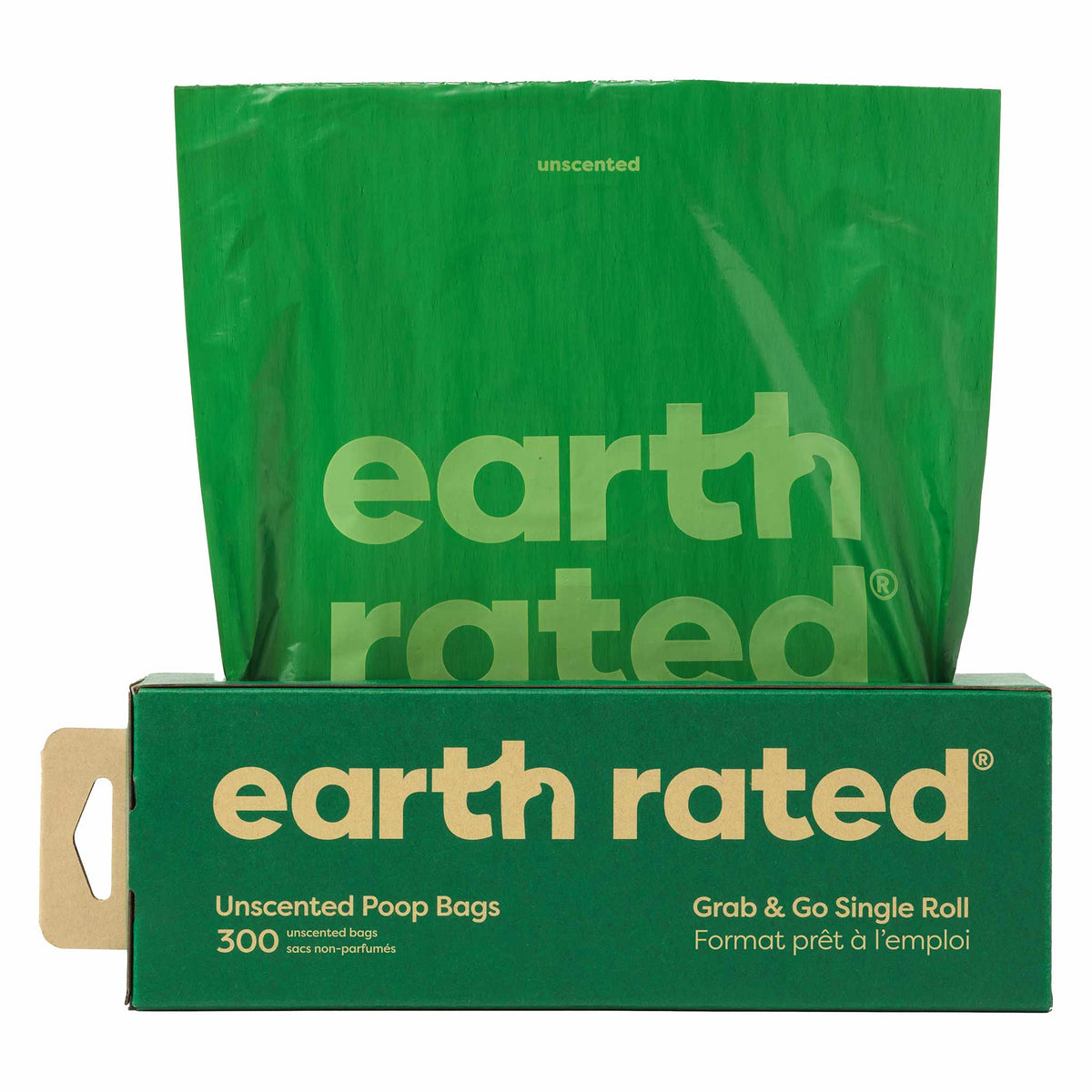 Earth Rated Large Poo Bags - Unscented - 300 Pack