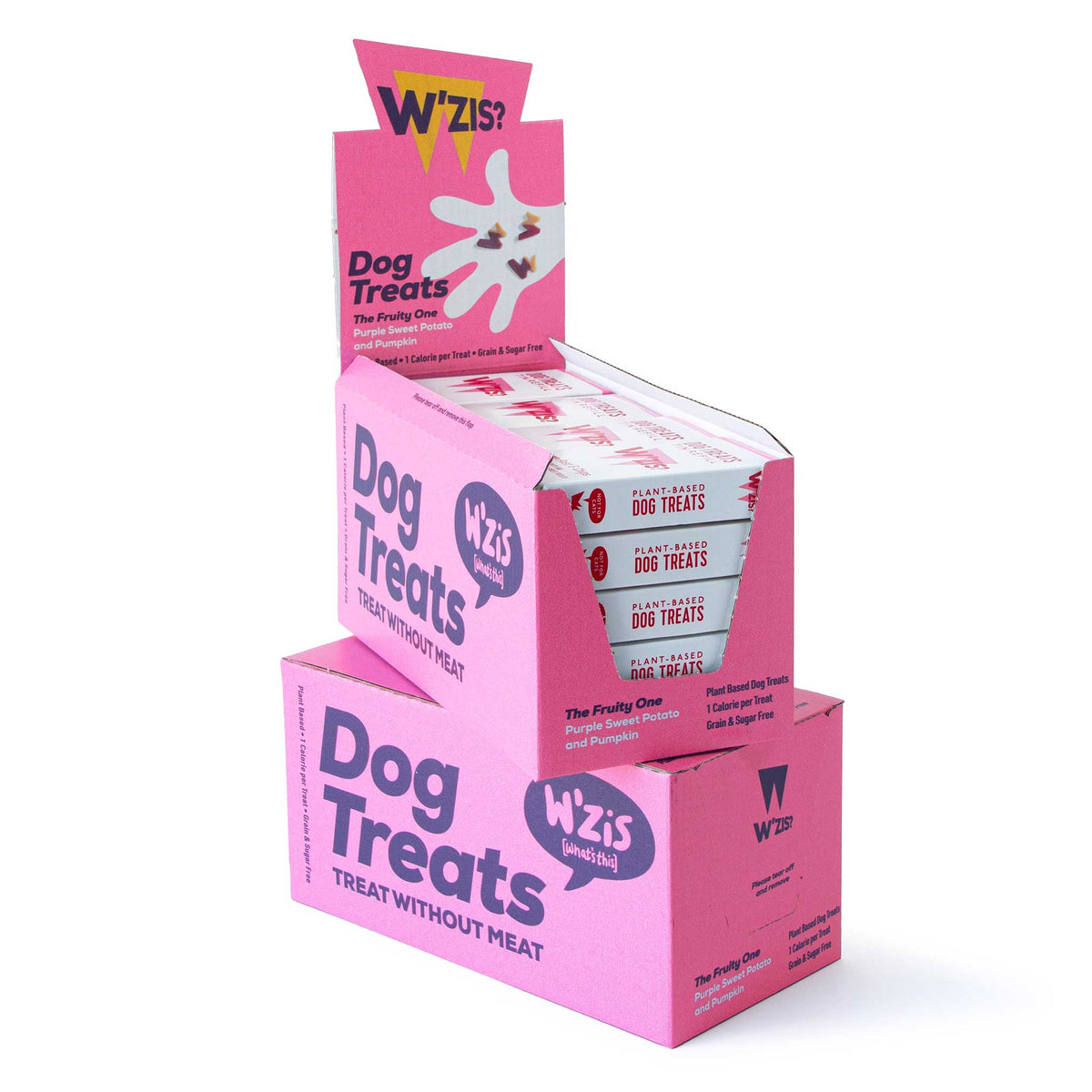 W'ZIS Lamp Post & Chips 1-Calorie Dog Treat Carton - Fruity Flavour 48g