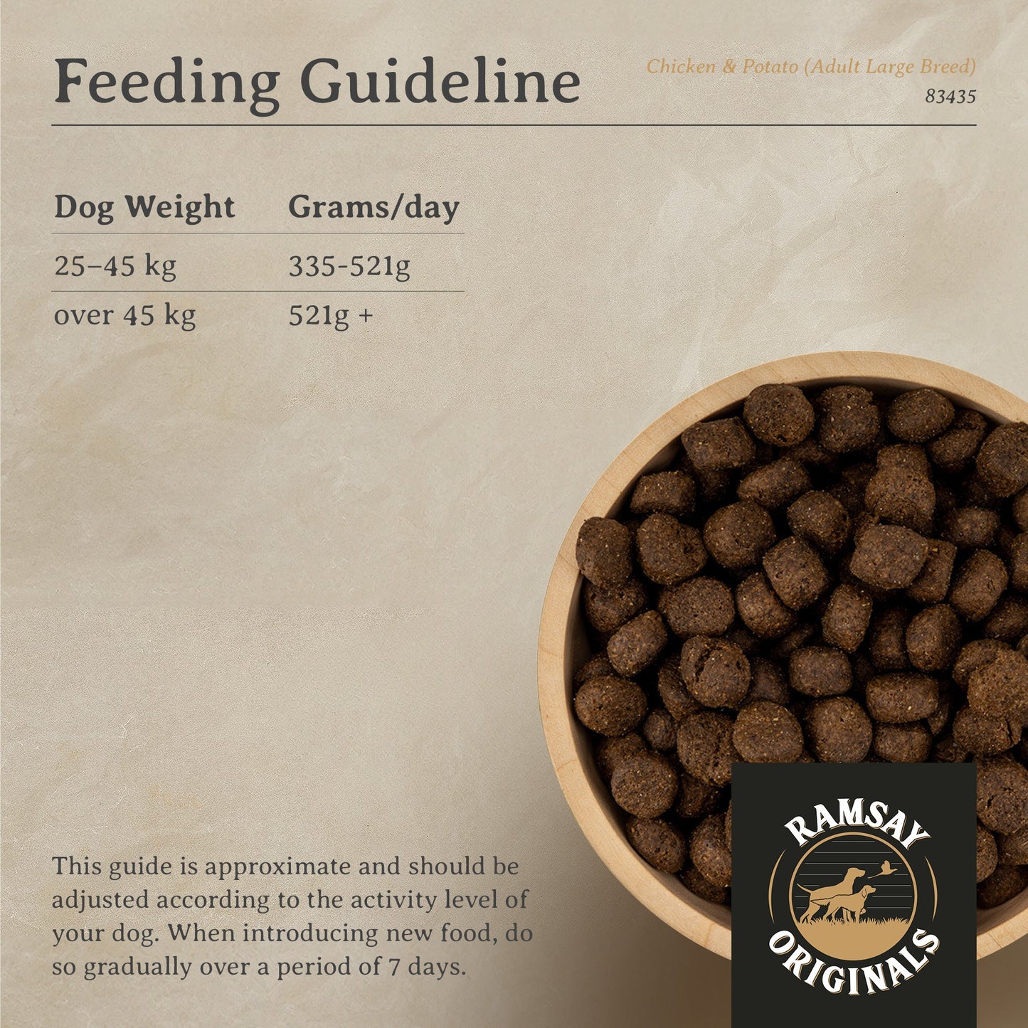 Ramsay Originals Grain Free Adult Large Breed Dry Dog Food - Chicken & Potato