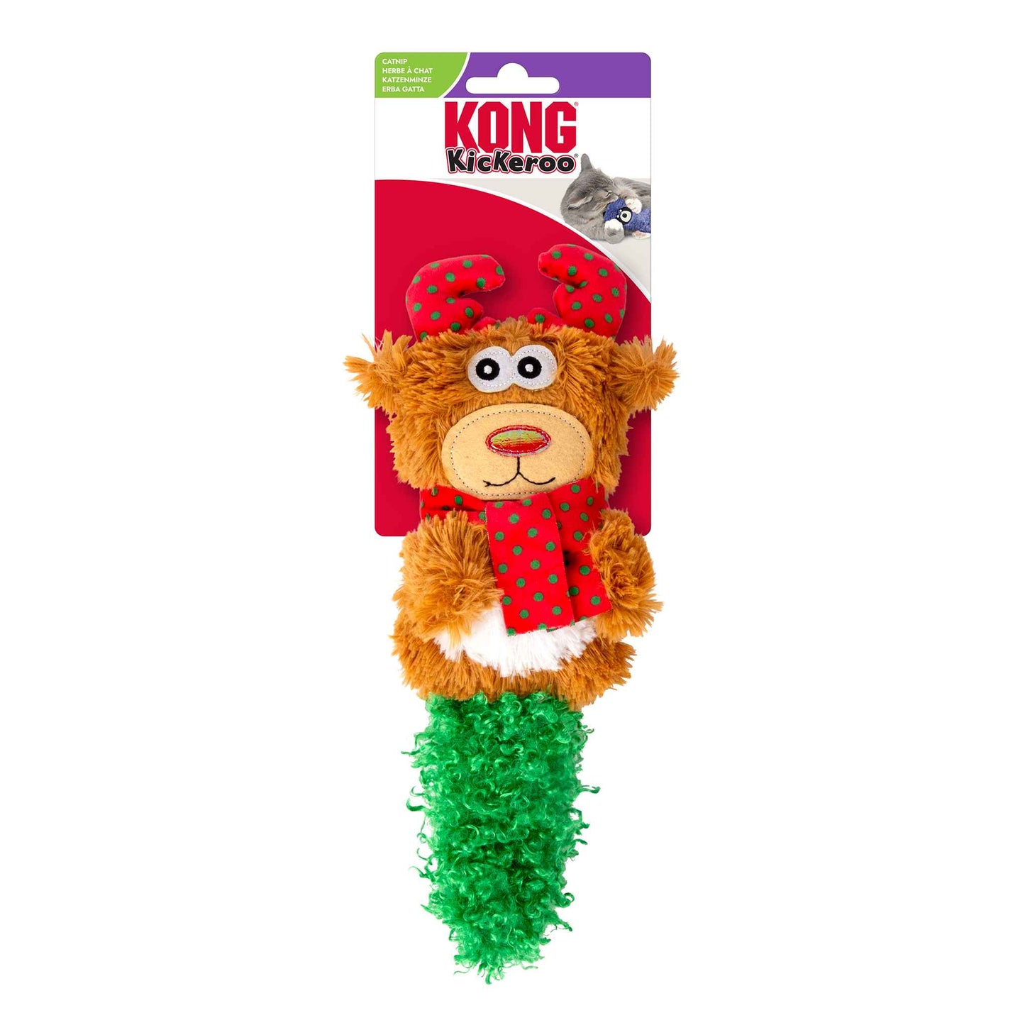 KONG Holiday Kickeroo® Character Cat Toy - Assorted