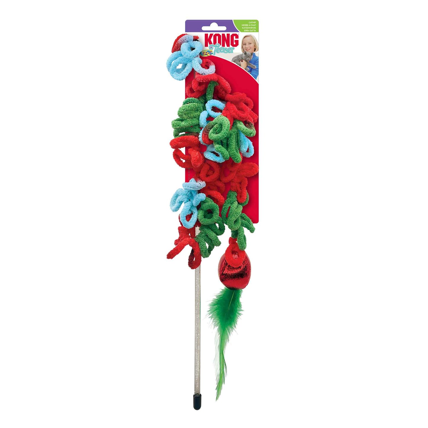 KONG Holiday Cat Teaser Loopz Toy