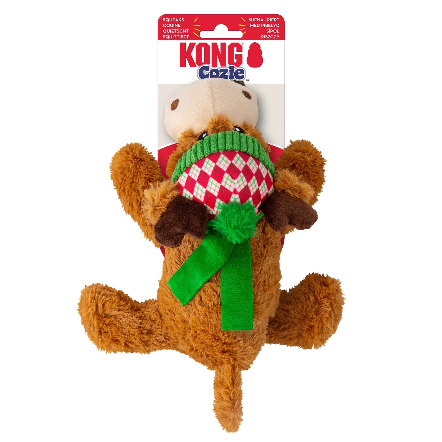 KONG Holiday Cozie™ Reindeer Dog Toy - Medium