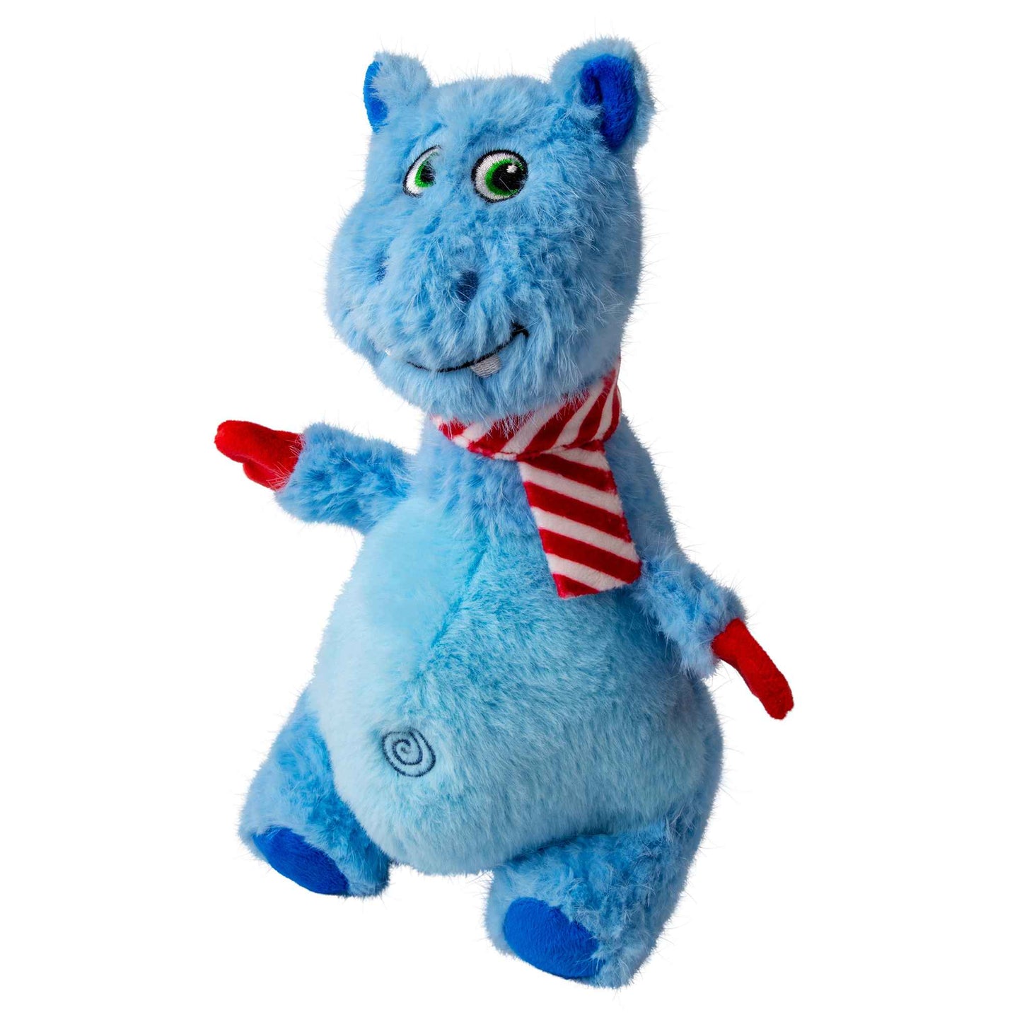 KONG Holiday Knots Belly Hippo Dog Toy - Medium/Large