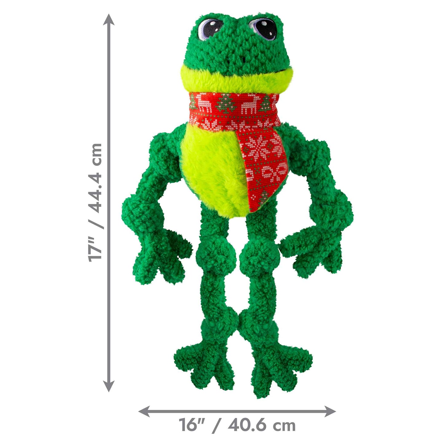KONG Holiday Knots Frog Dog Toy - Large/XLarge