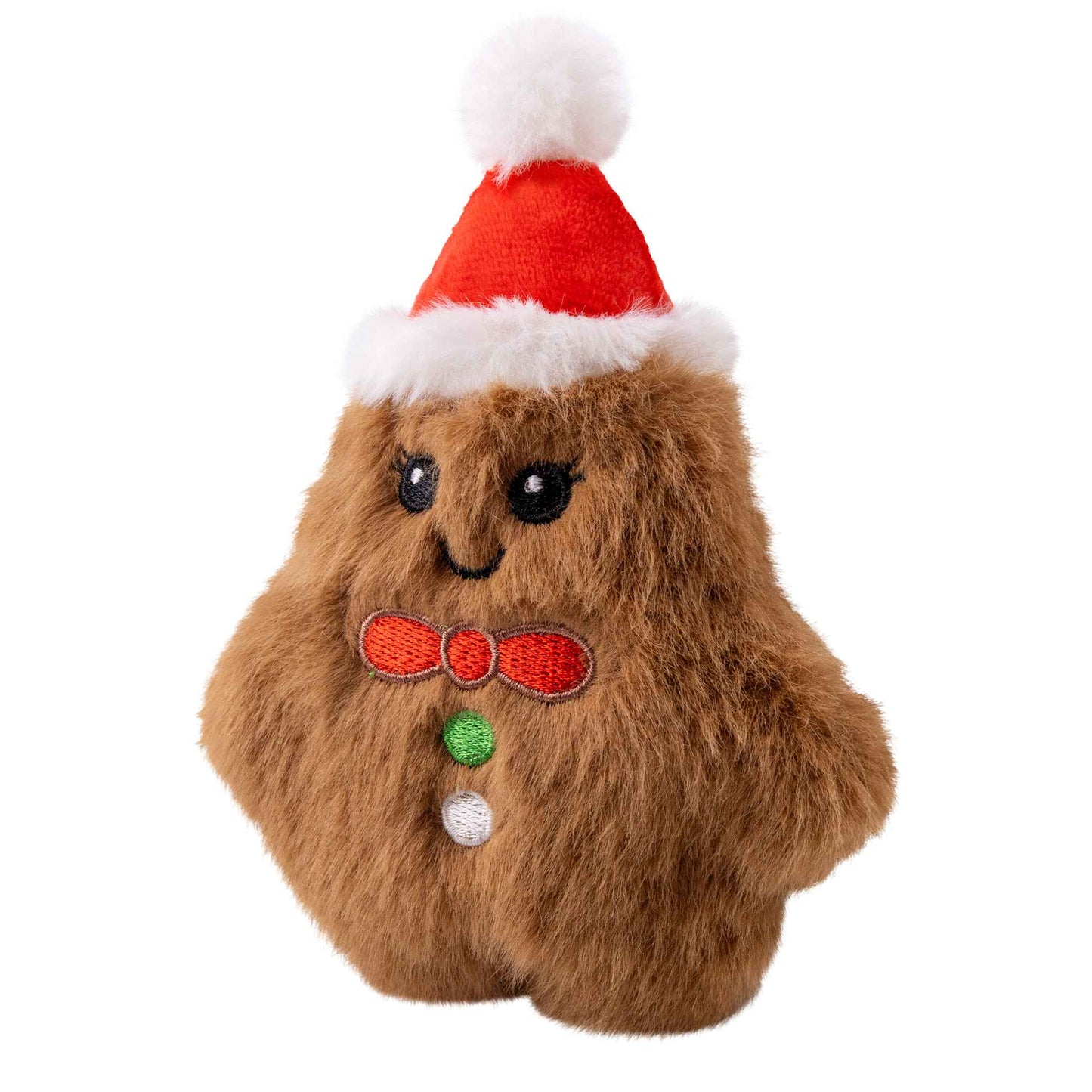 KONG Holiday Snuzzles Mini Gingerbread Dog Toy - XSmall