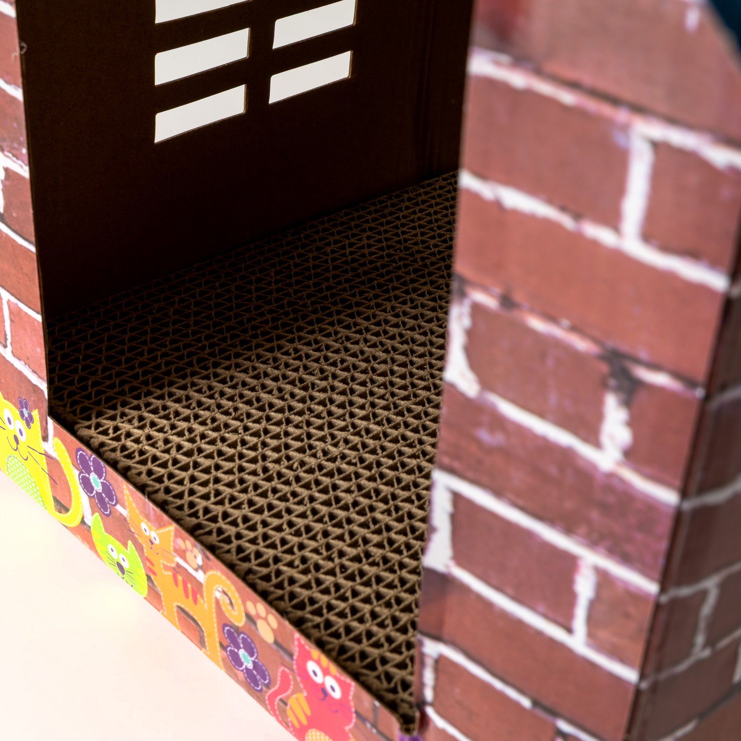 Purrshire Cat Scratching Cardboard House