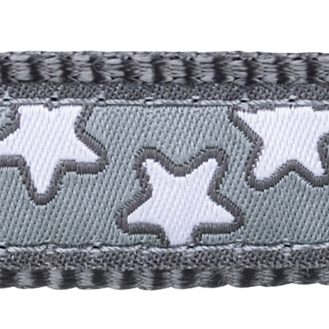 Stars Dog Collar - Grey