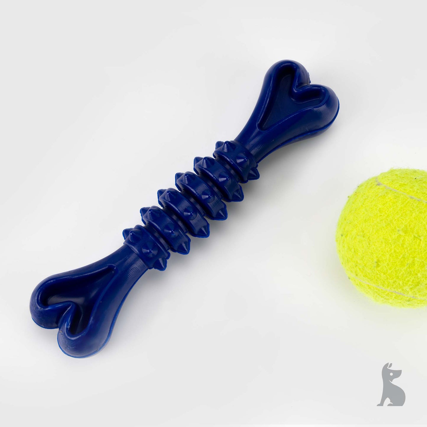 Barkshire Medium Studded Bone Dog Toy - Blue