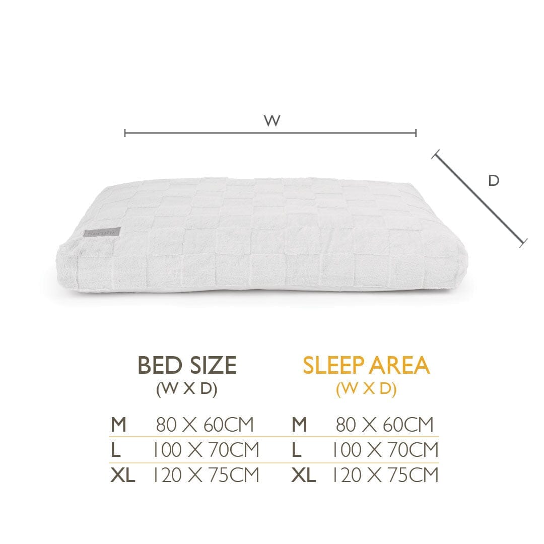 Scruffs Oxford Orthopaedic Mattress Dog Bed - Silver