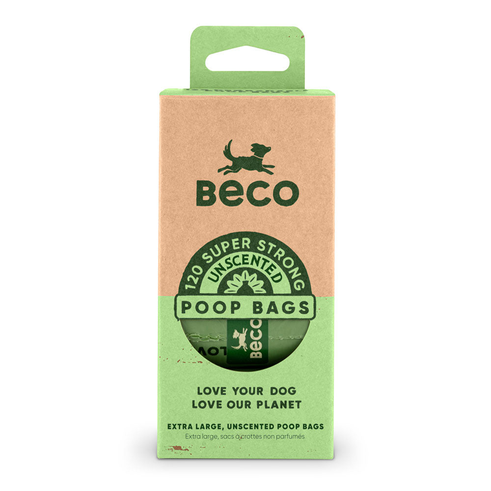 Beco Unscented Large Poop Bags - 120 Bags