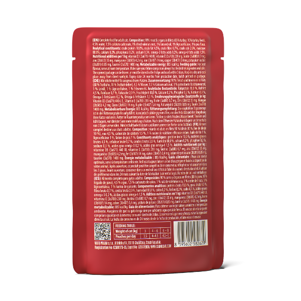 Carnilove Adult Wet Cat Food Pouches - Turkey with Valerian in Gravy - 24x85g Pouches