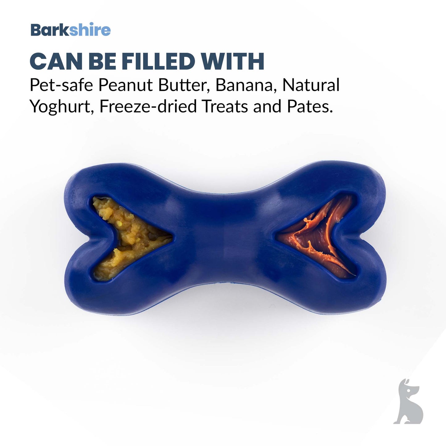 Barkshire Interactive Bone Dog Toy - Blue