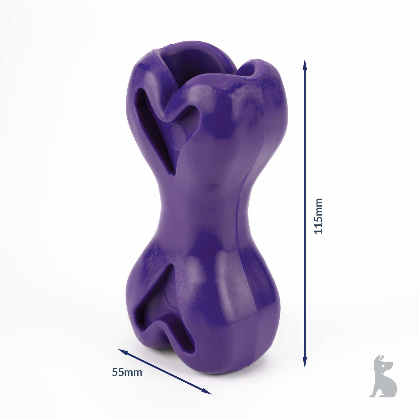Barkshire Interactive Bone Dog Toy - Purple
