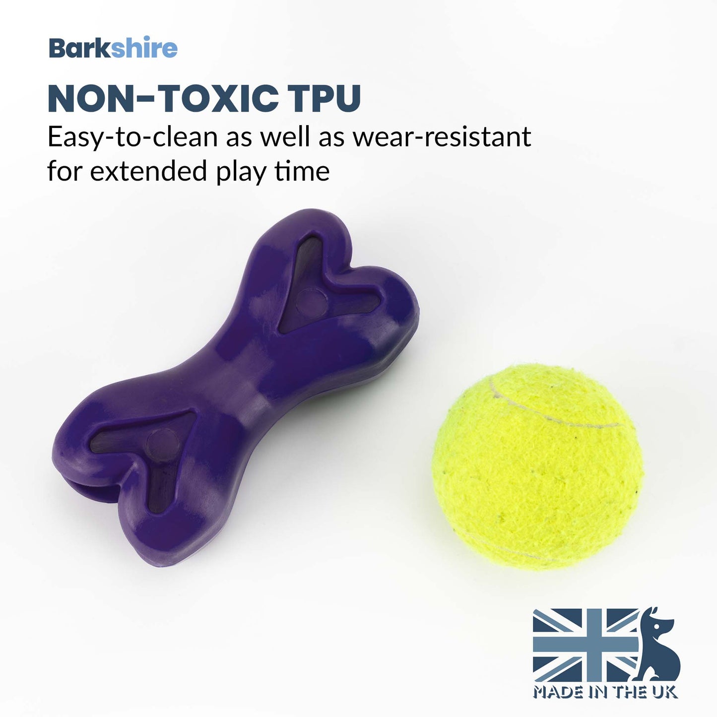 Barkshire Interactive Bone Dog Toy - Purple
