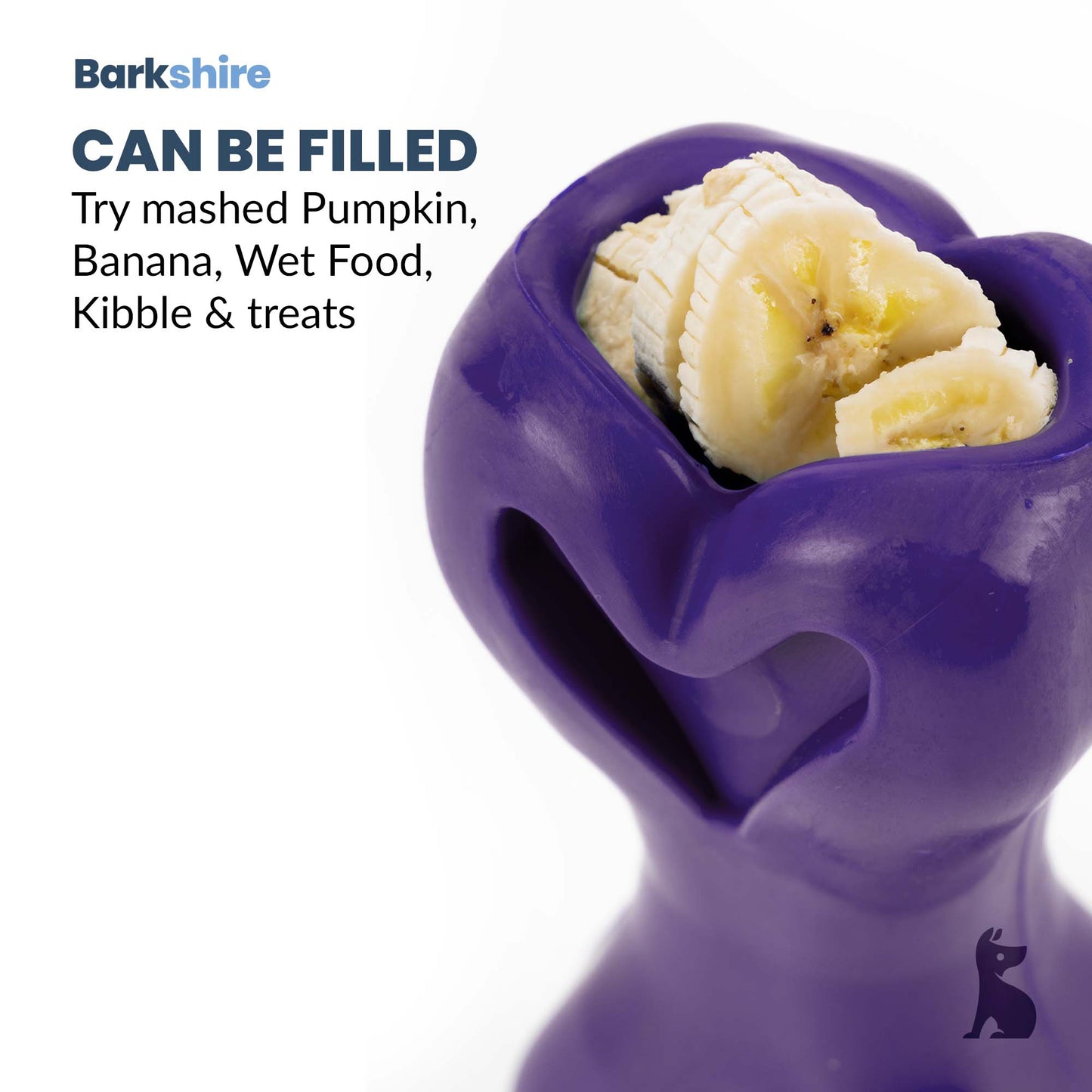Barkshire Interactive Bone Dog Toy - Purple