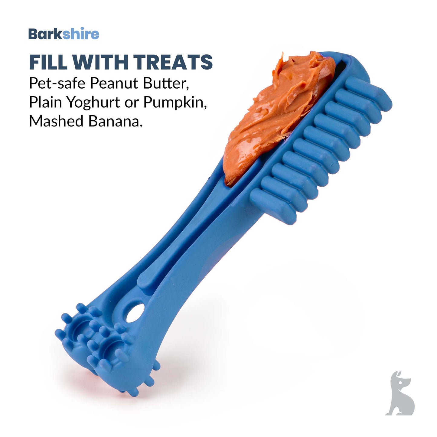 Barkshire Toothbrush Dog Toy - Blue