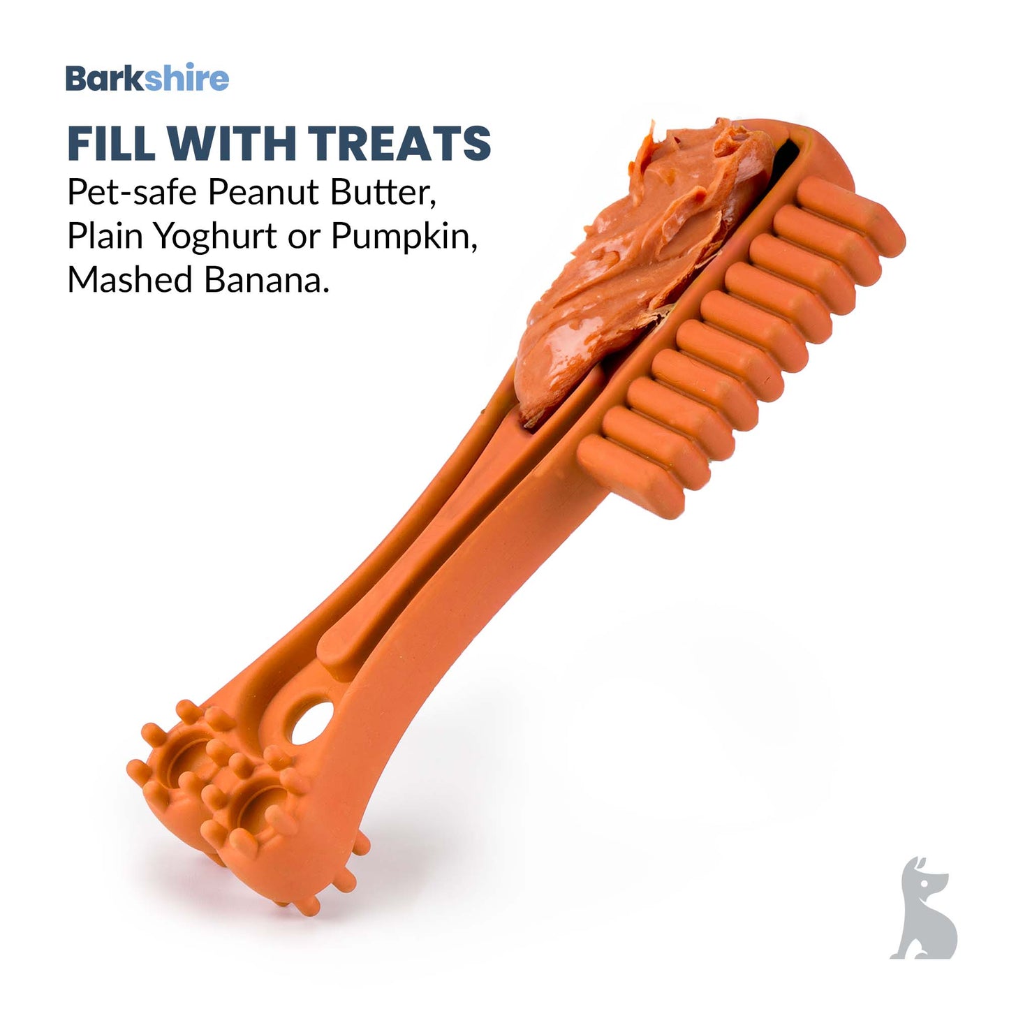 Barkshire Toothbrush Dog Toy - Orange