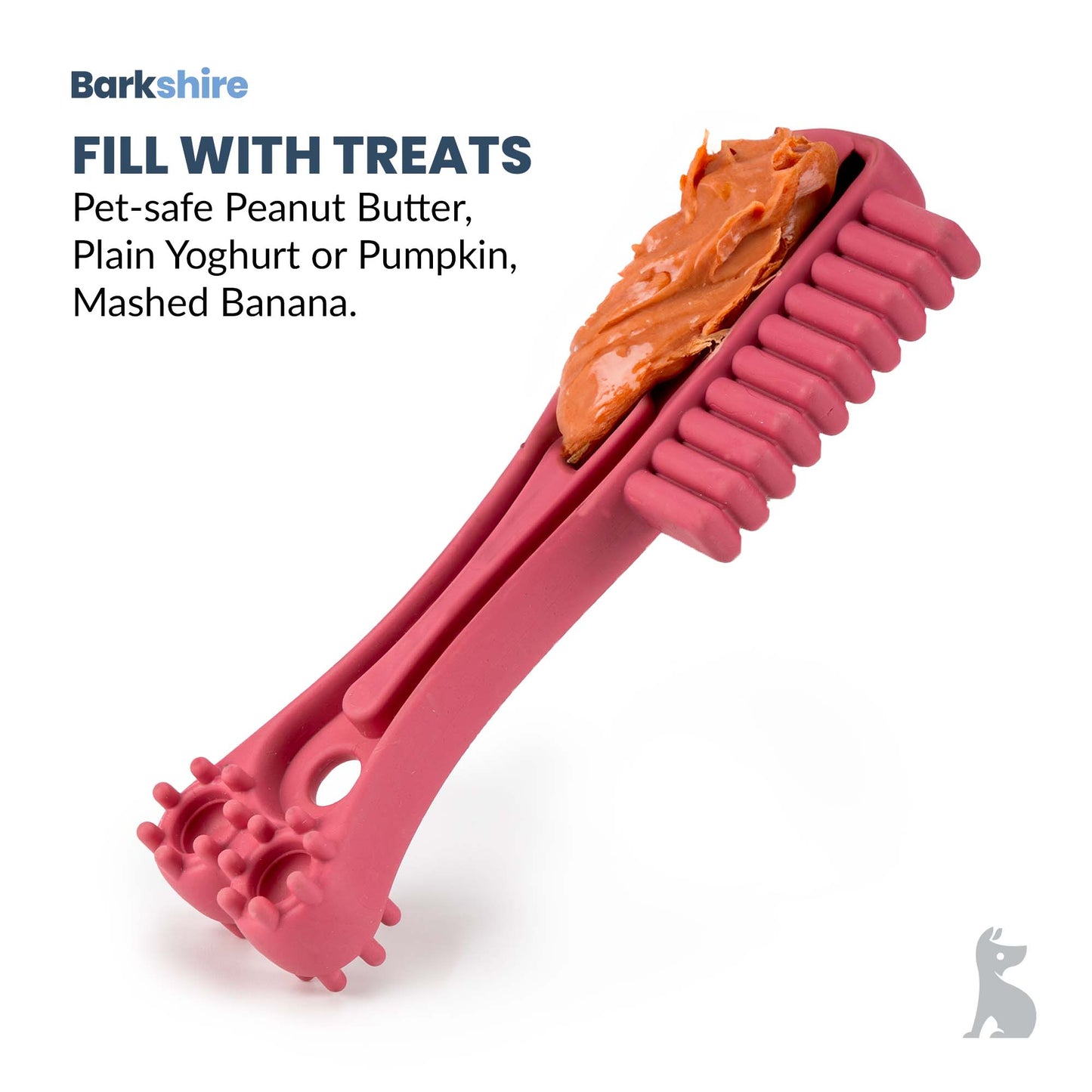 Barkshire Toothbrush Dog Toy - Pink