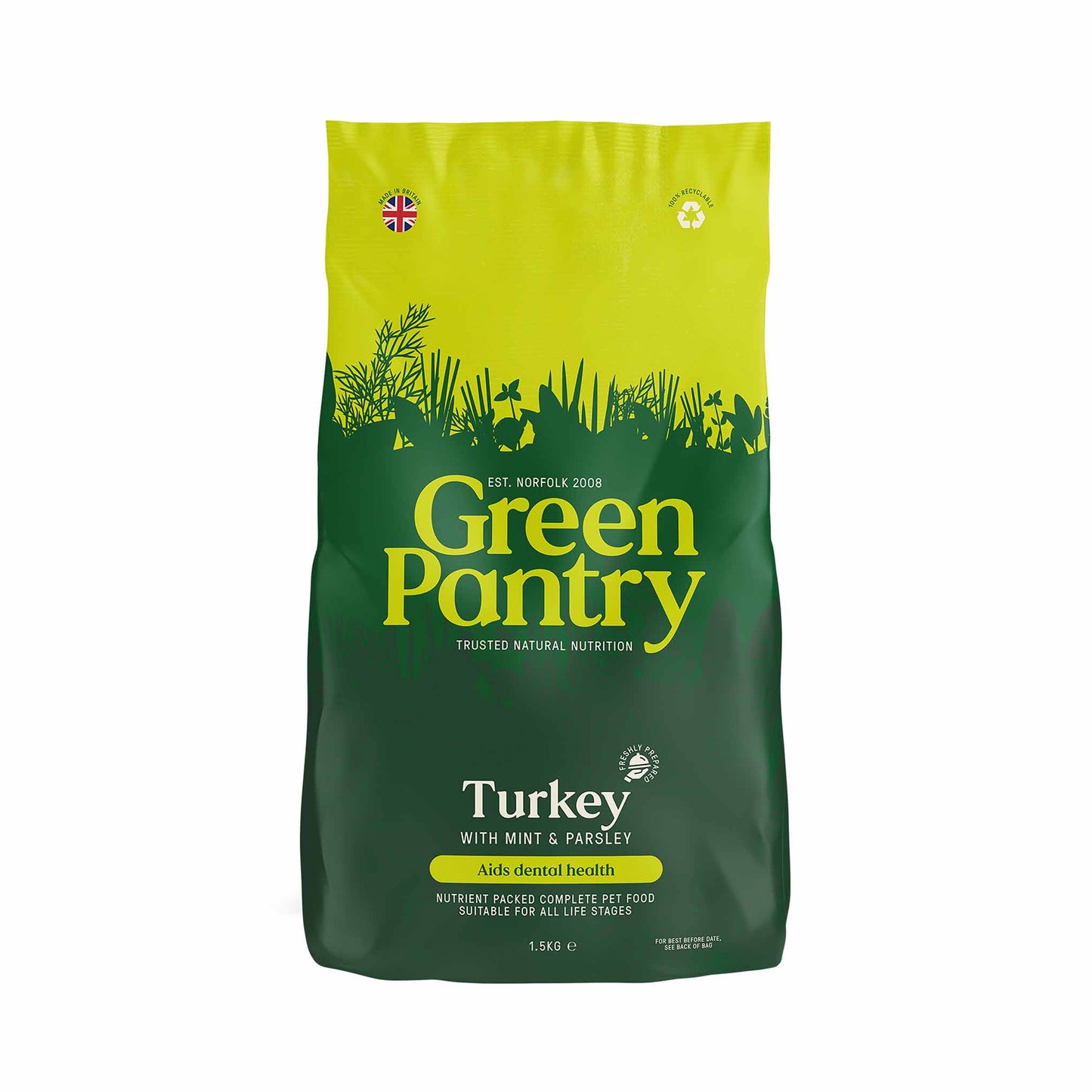 Green Pantry Dental Dry Dog Food - Turkey, Mint & Parsley