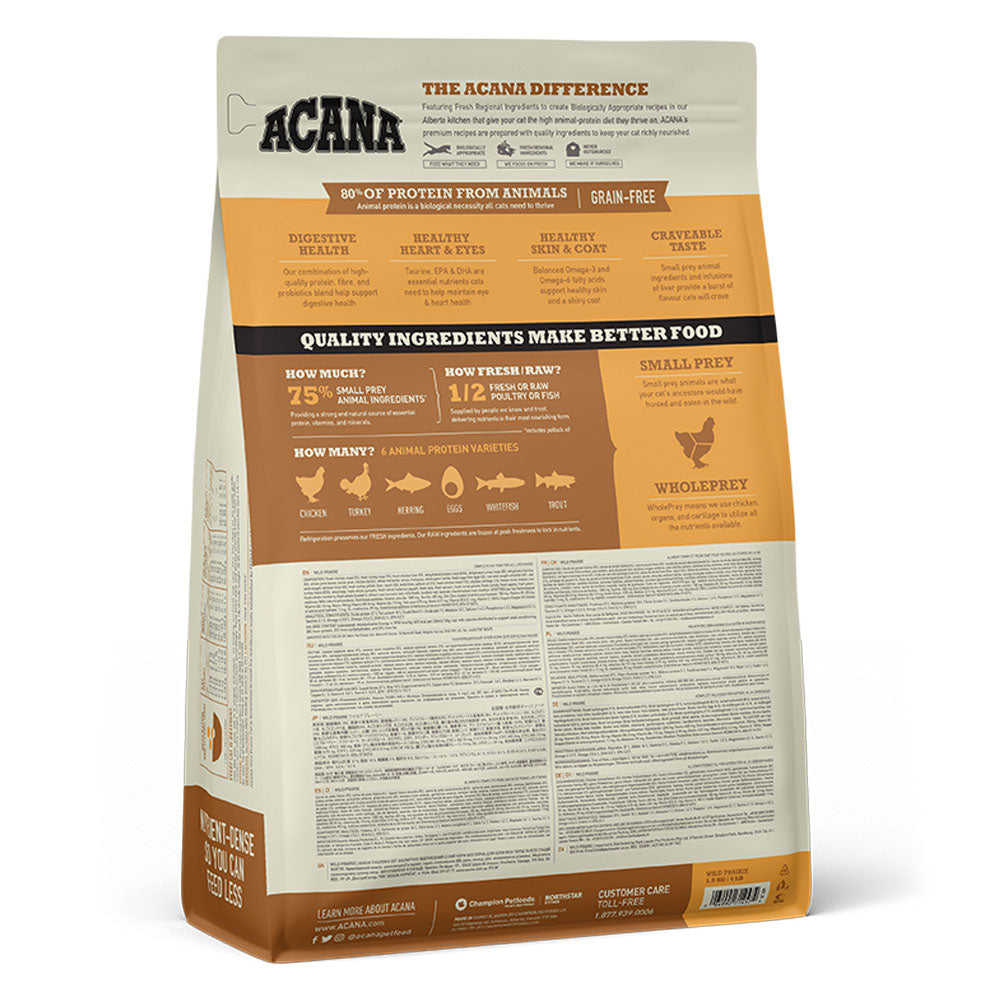 Acana Grain Free Wild Prairie Adult Dry Cat Food