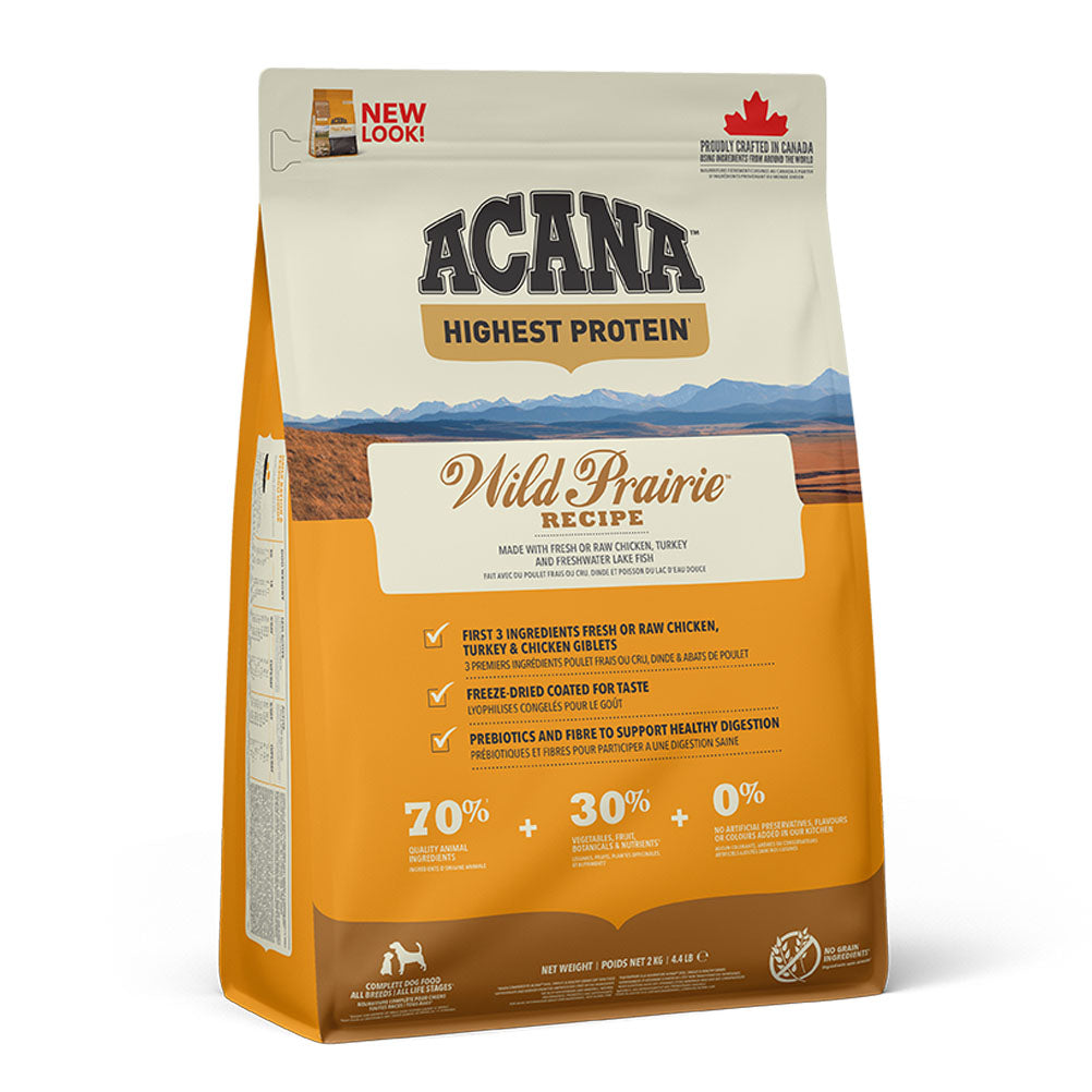 Acana Highest Protein Wild Prairie Grain Free Adult Dry Dog Food