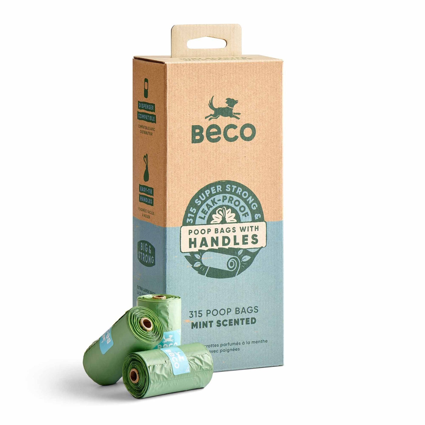 Beco Scented Poop Bags with handles - 315 pack