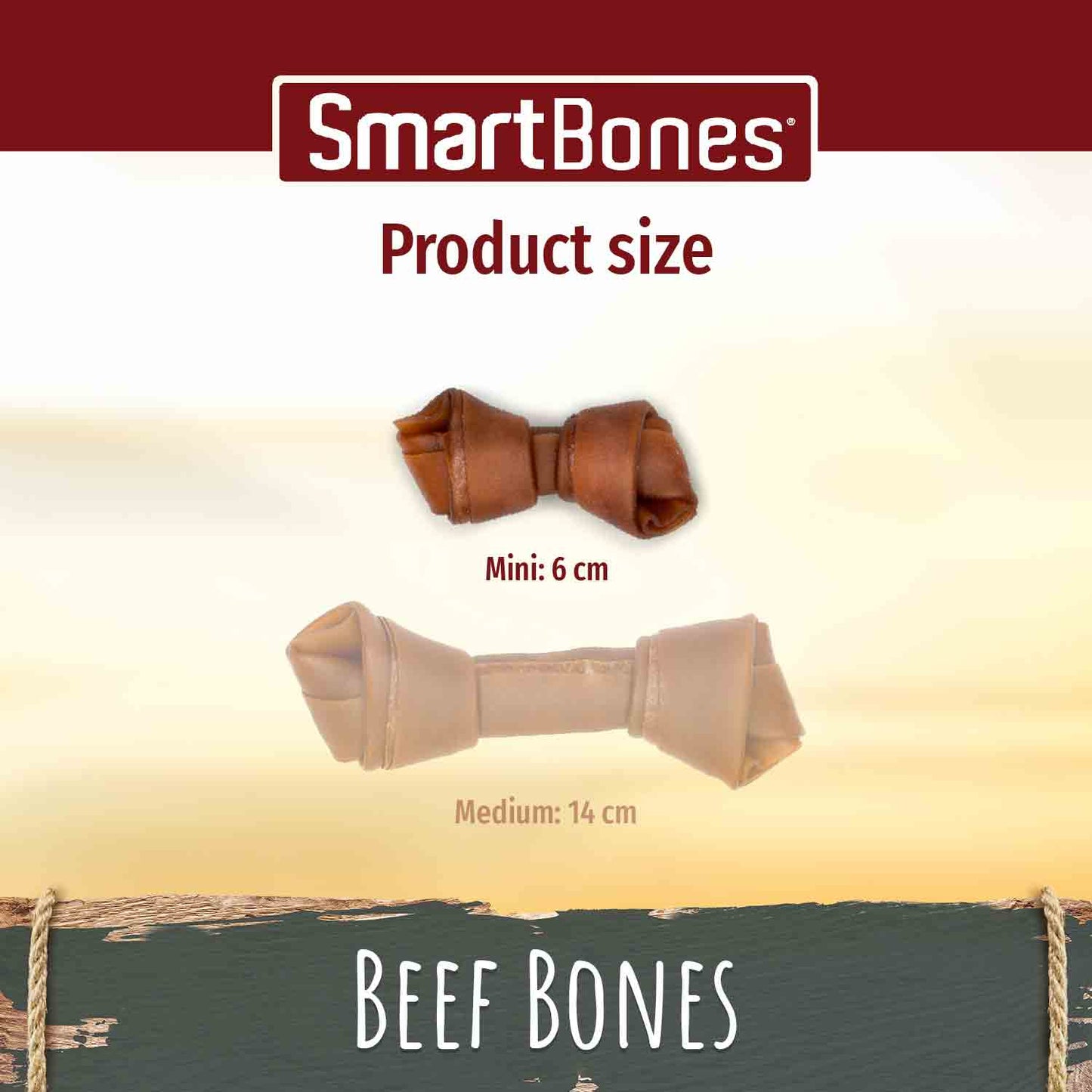 SmartBones Mini Bones - Beef - 8 Bones