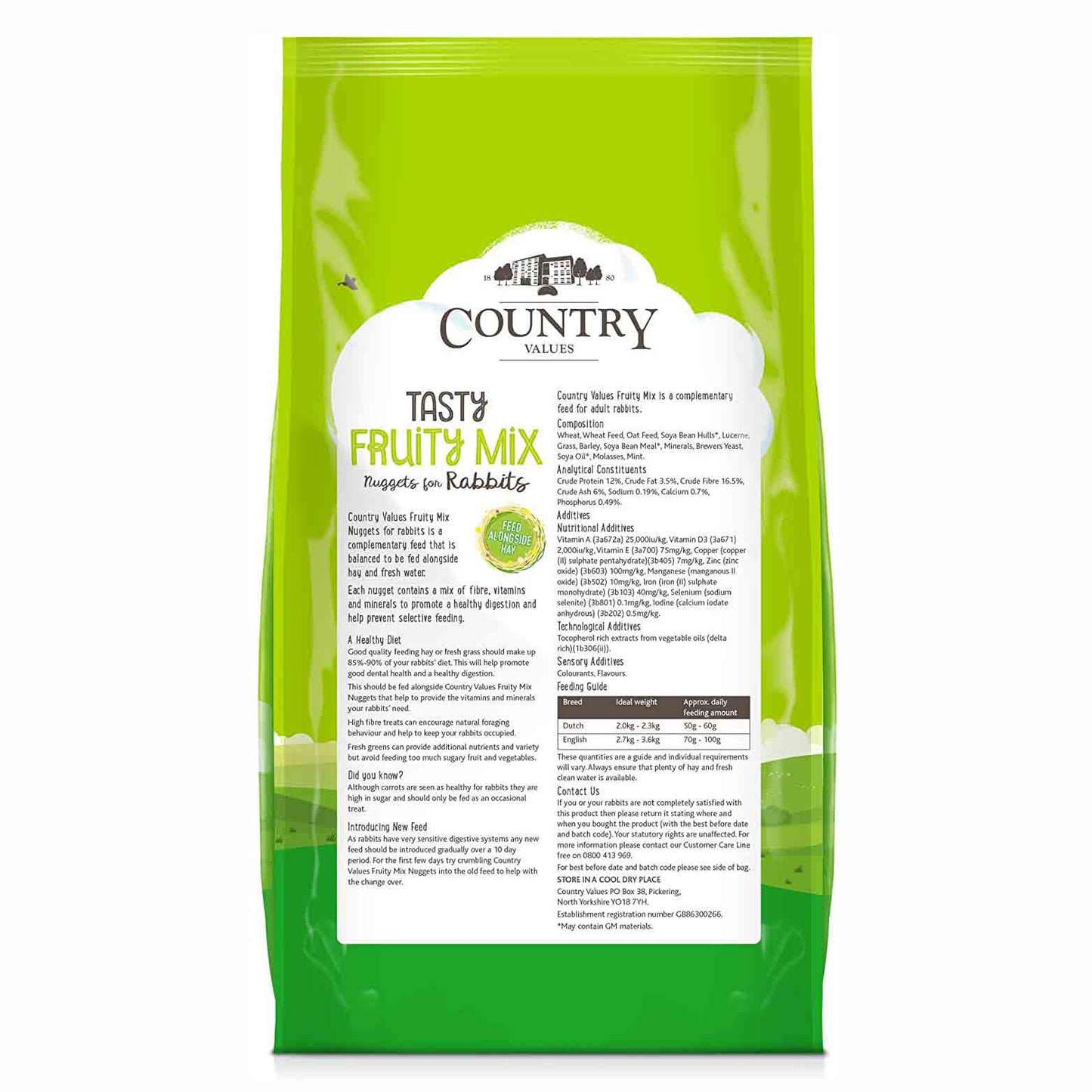 Burgess Country Value Fruity Nuggets for Rabbits