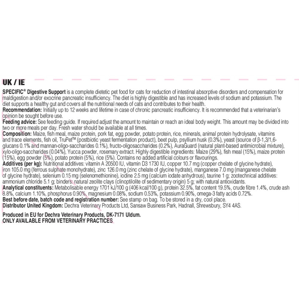 Dechra Specific FID Digestive Support Dry Cat Food