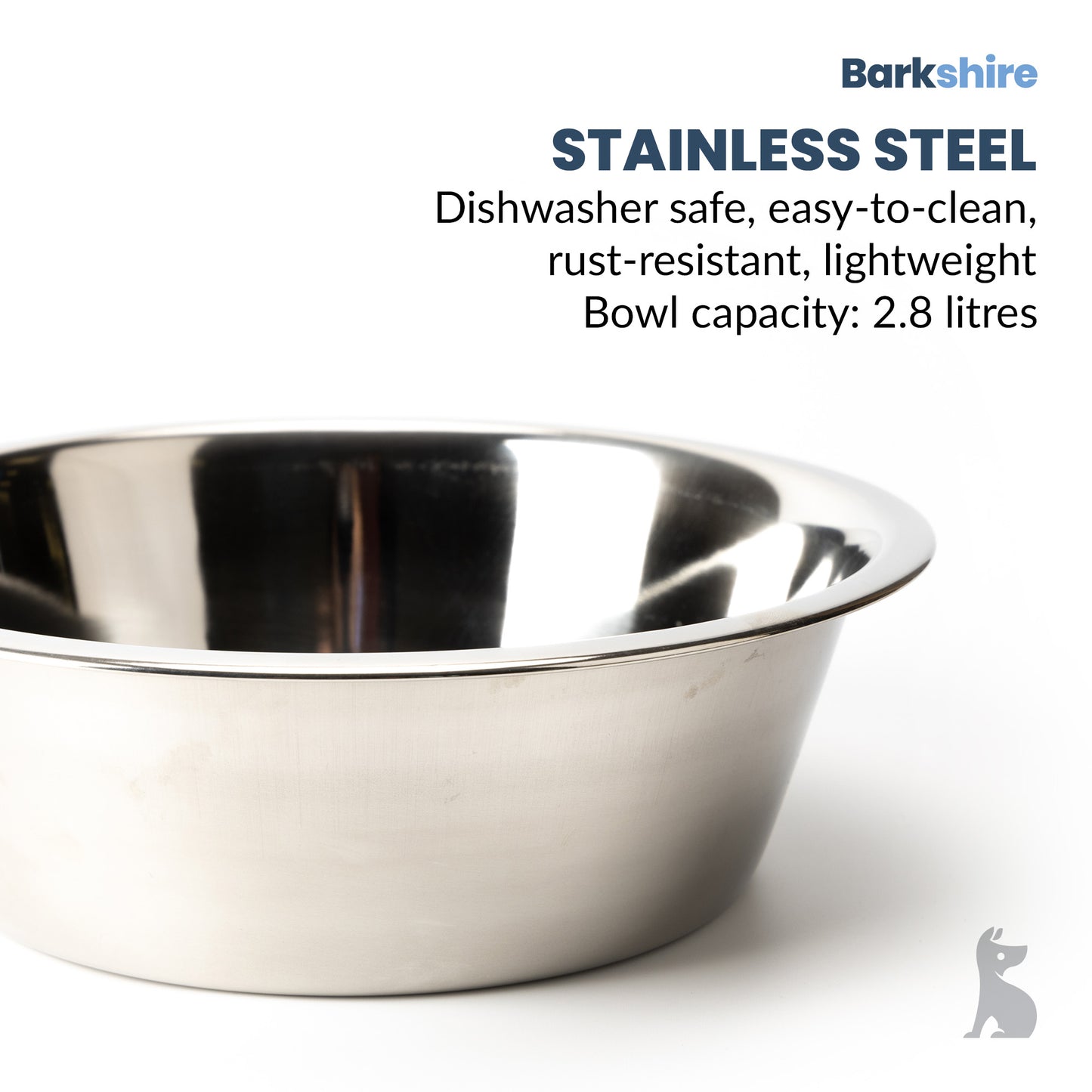 Barkshire Stainless Steel Bowl 25cm