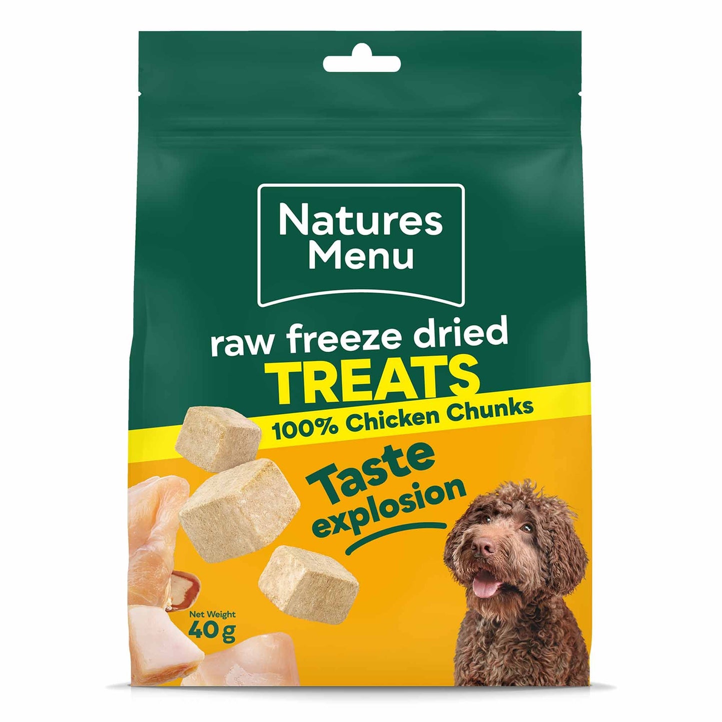 Natures Menu Freeze Dried Chicken Chunks Dog Treats - 40g