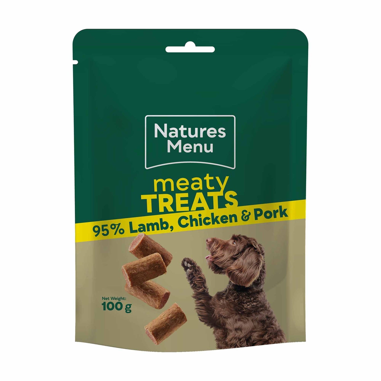 Natures Menu Meaty Dog Treats - Chicken & Lamb - 100g