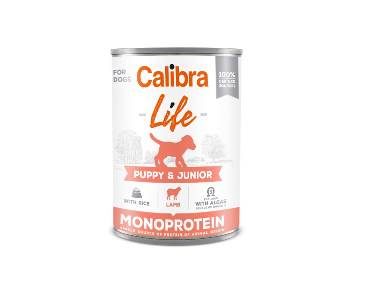 Calibra Life Puppy Junior Wet Dog Food - Lamb & Rice