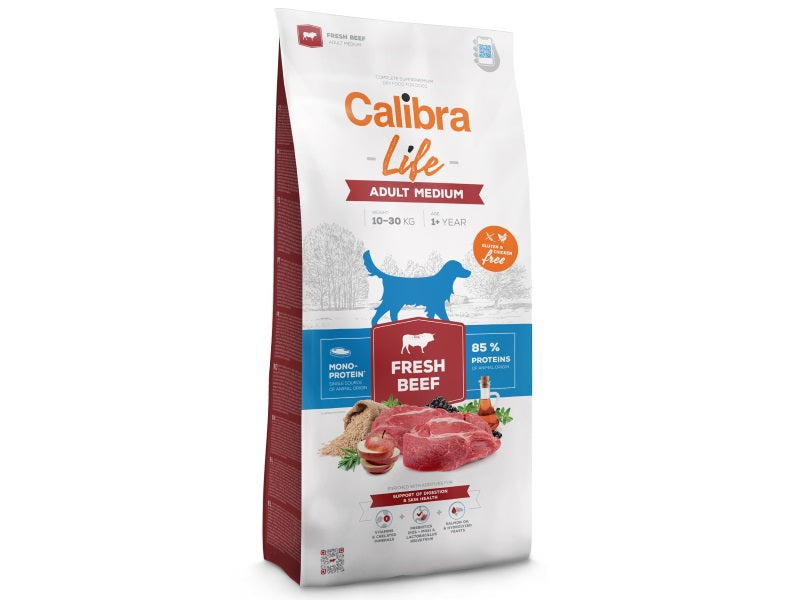 Calibra Life Medium Breed Adult Dry Dog Food - Fresh Beef