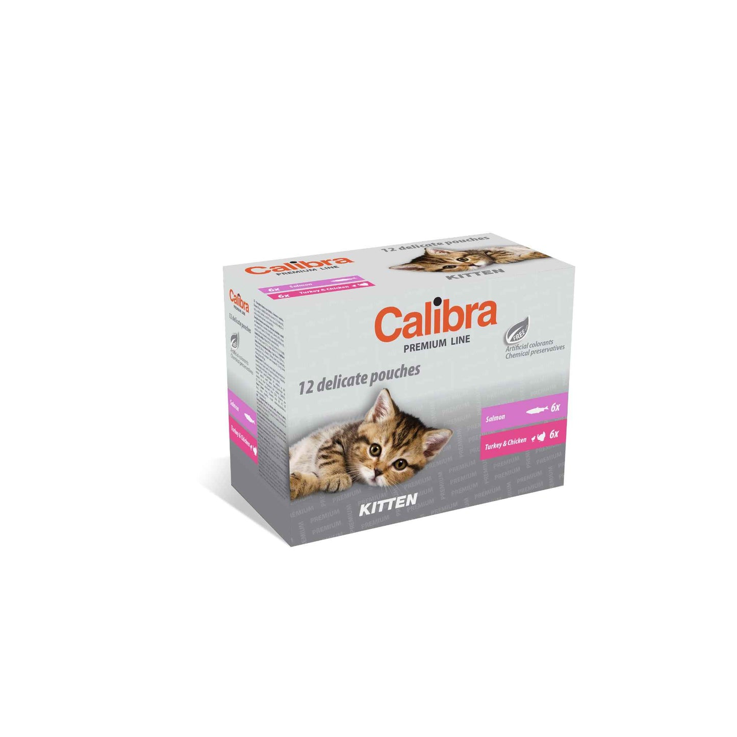 Calibra Cat Premium Kitten Wet Food Multipack - 12x100g pouches