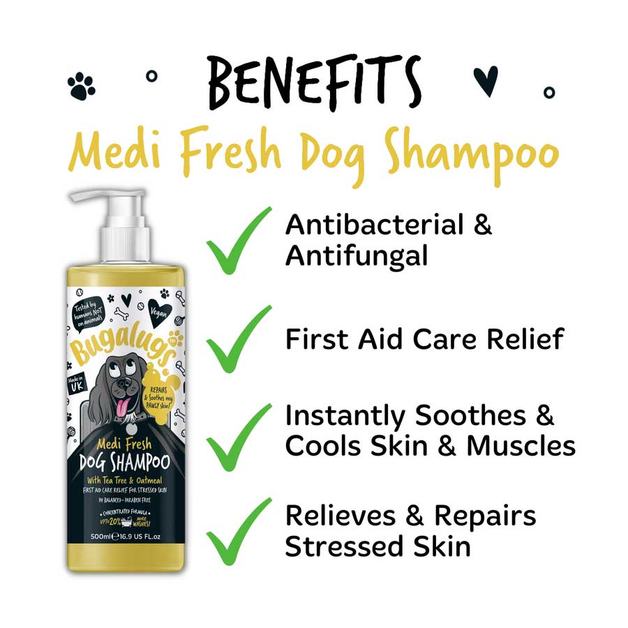 Bugalugs Medi Fresh Dog Shampoo - 500ml
