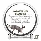 One Fast Cat Exercise Wheel - Gen 7 - 48 inches - Black