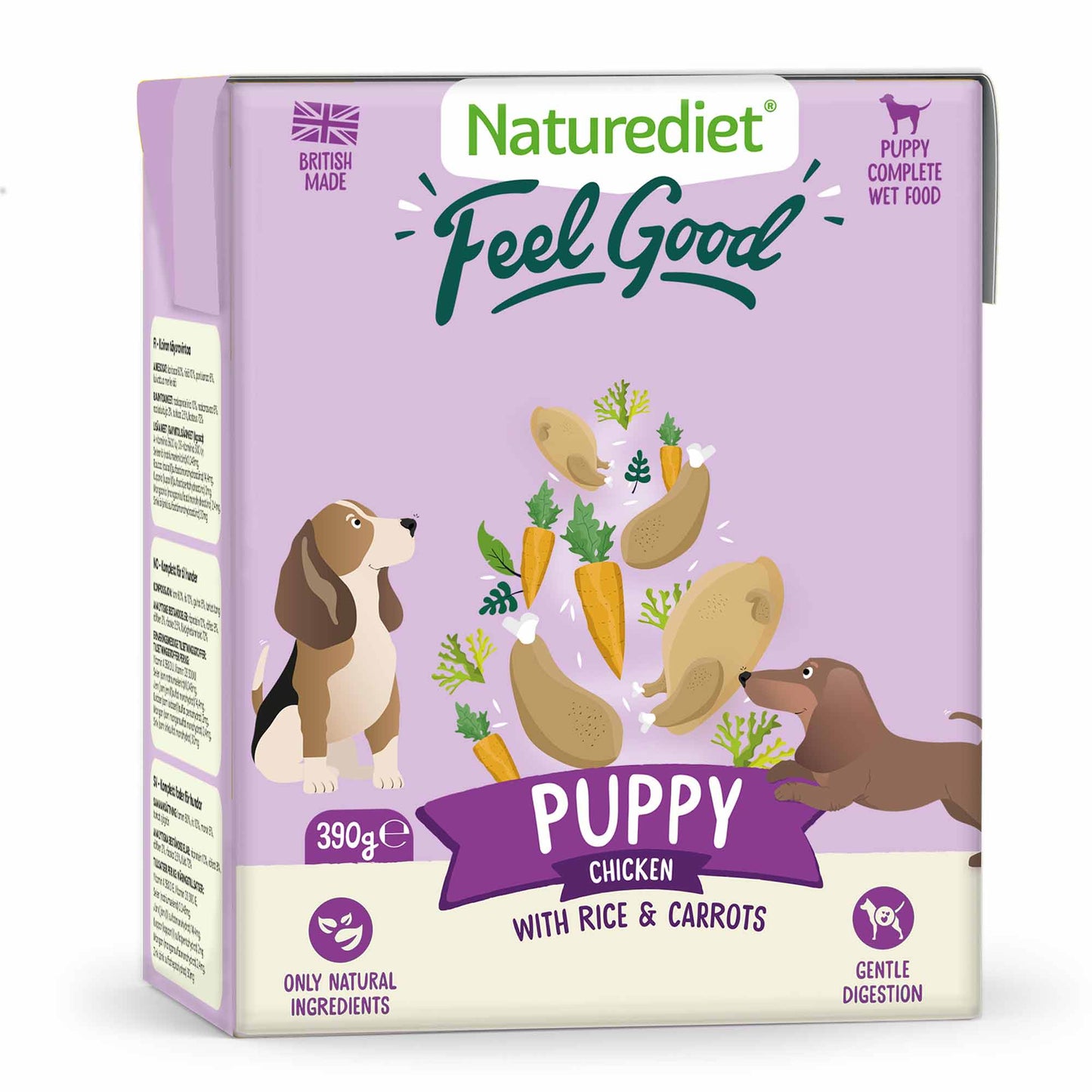 Naturediet Feel Good Puppy Wet Dog Food - Chicken - 18x390g Cartons